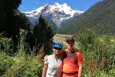 Nina Markham Cycling on the  tour with redspokes
